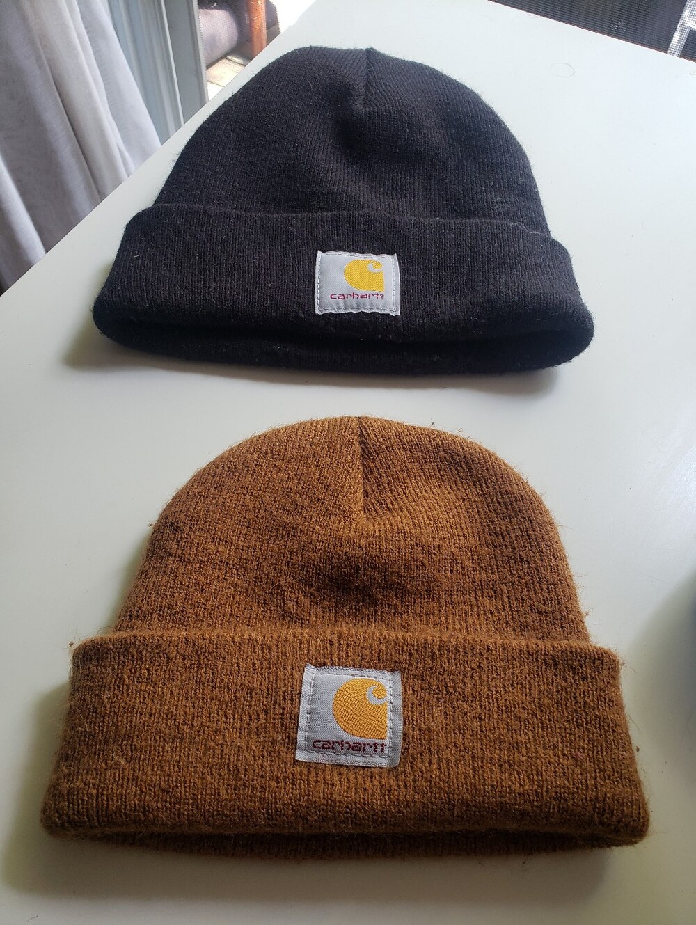 Carhartt Knit Beanie Duo - Black & Brown